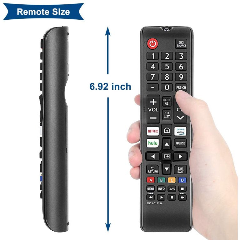 Xtrasaver BN59-01315J Universal Remote Control for All Samsung TV Remote  LCD LED QLED SUHD UHD HDTV Curved Plasma 4K 3D Smart TVs, with Shortcuts  for Netflix, Smart Hub 